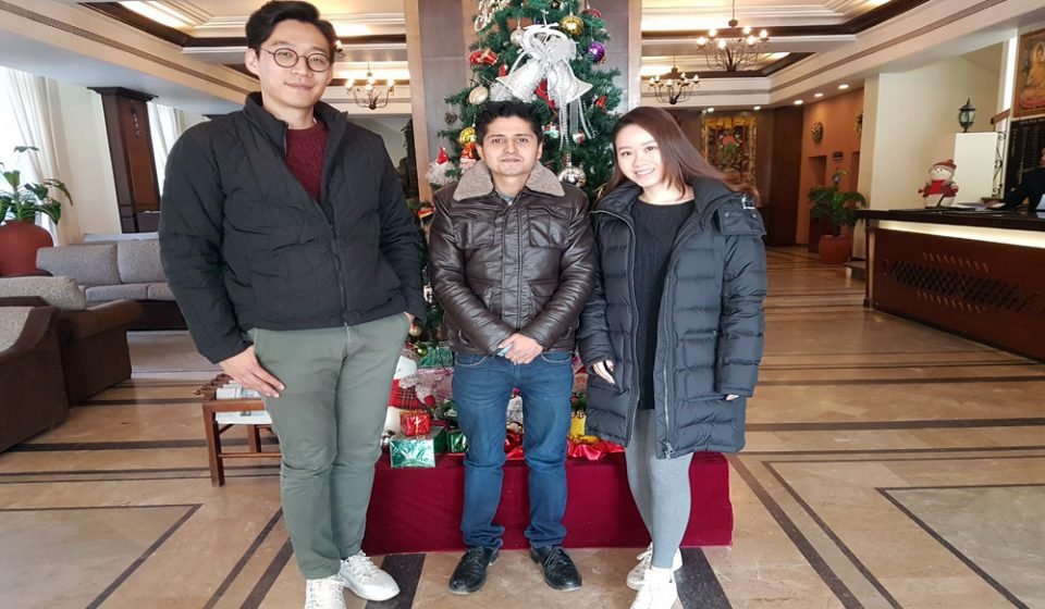 With Mr. Bibek During Our Nepal Vacation