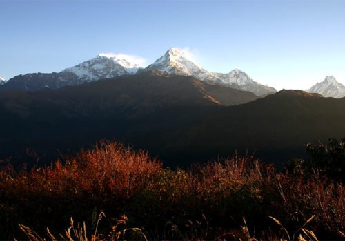 Mountain View During Annapurna region trekking